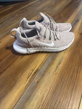 Nike Pink Knit Training Shoes with White Swoosh